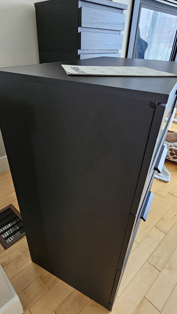 IKEA Brimnes Black 3-Drawer Dresser - photo 4