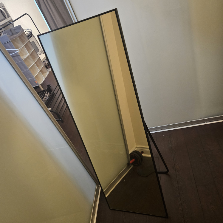 Full Length Standing Mirror - Black Frame