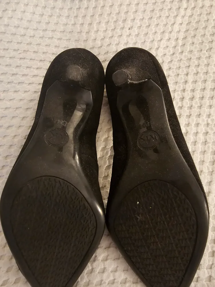 Michael Kors Black Suede Heels -  8M image indicator(4)