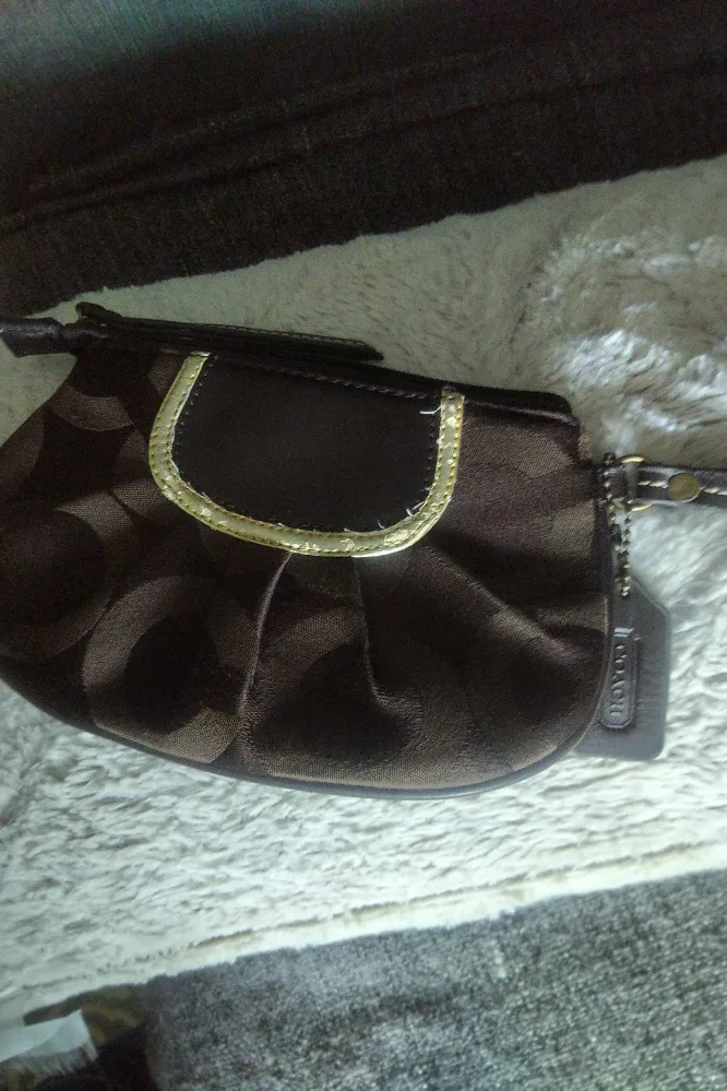 Coach Brown Wristlet thumbnail