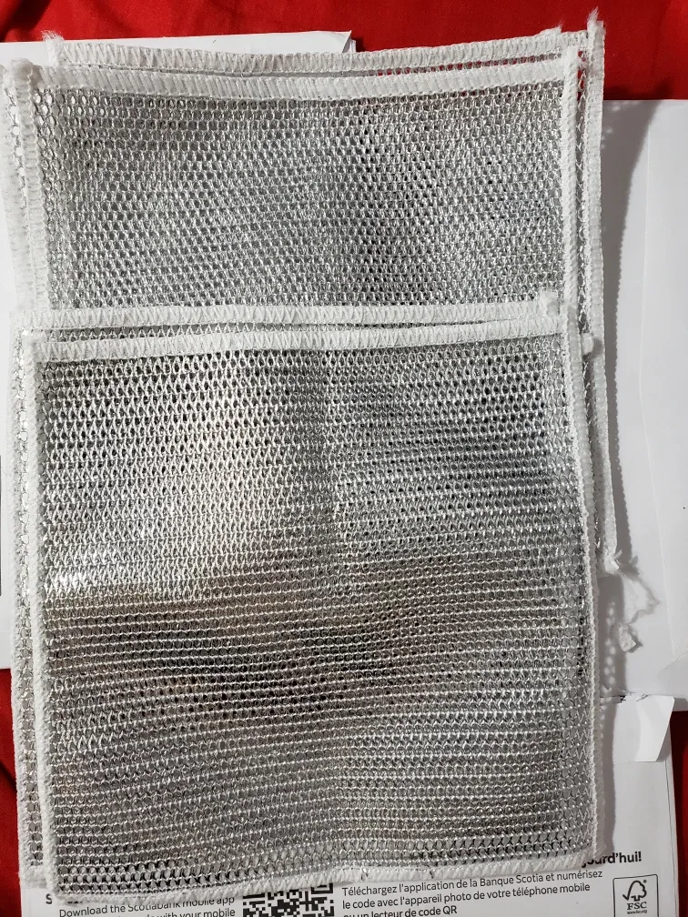 🇨🇦6 new Silver Mesh Cleaning Cloths - 7 inch thumbnail