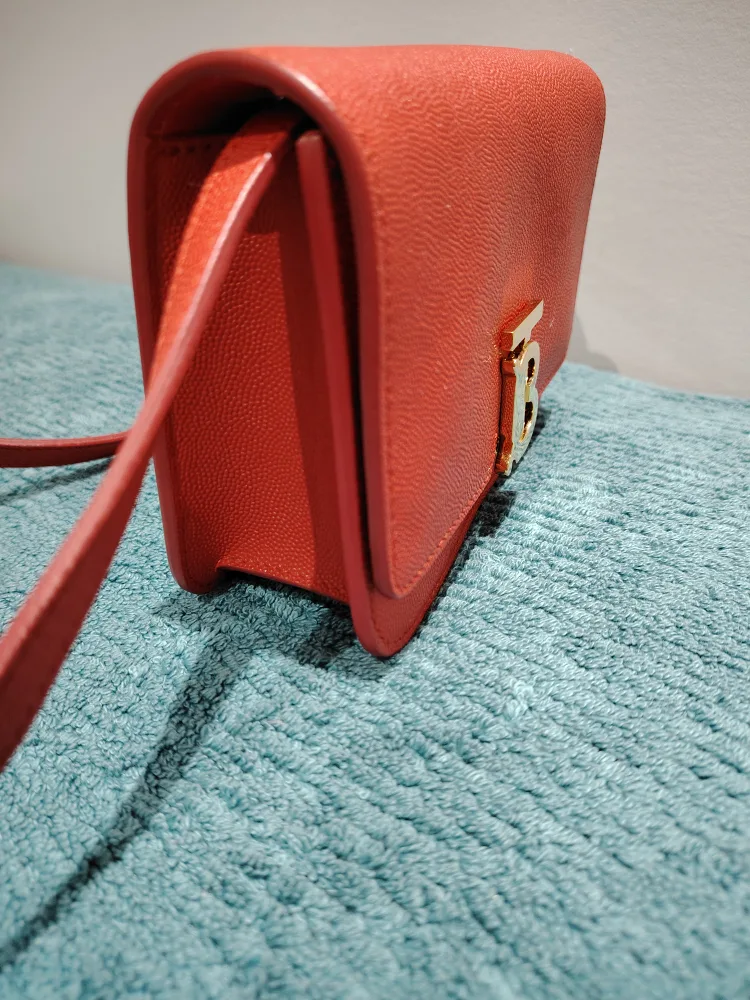 Burberry Red Leather Crossbody Bag image indicator(6)