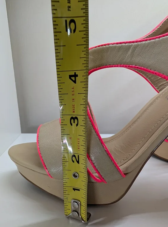 Aldo Beige Heels with Pink Trim - Size 6 image indicator(6)