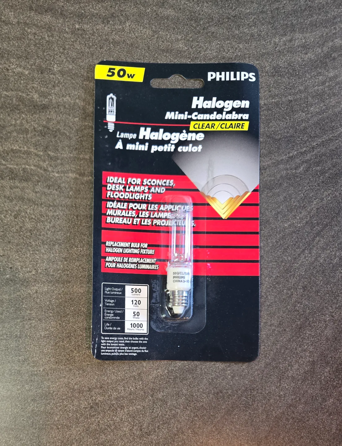 Philips Halogen Mini-Candelabra 50W thumbnail