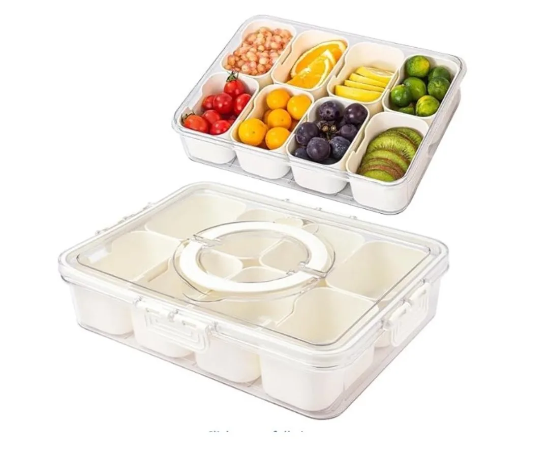 Airtight Food Storage Container with lid (1pc- 8 Compartments ) thumbnail