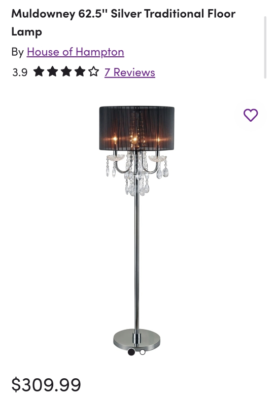 Chandelier Black Floor Lamp