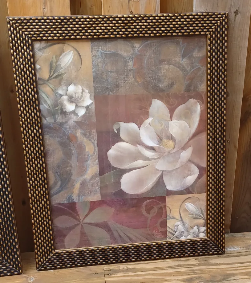 Set of two Crystal Art Gallery Framed Magnolia Art - image indicator(2)