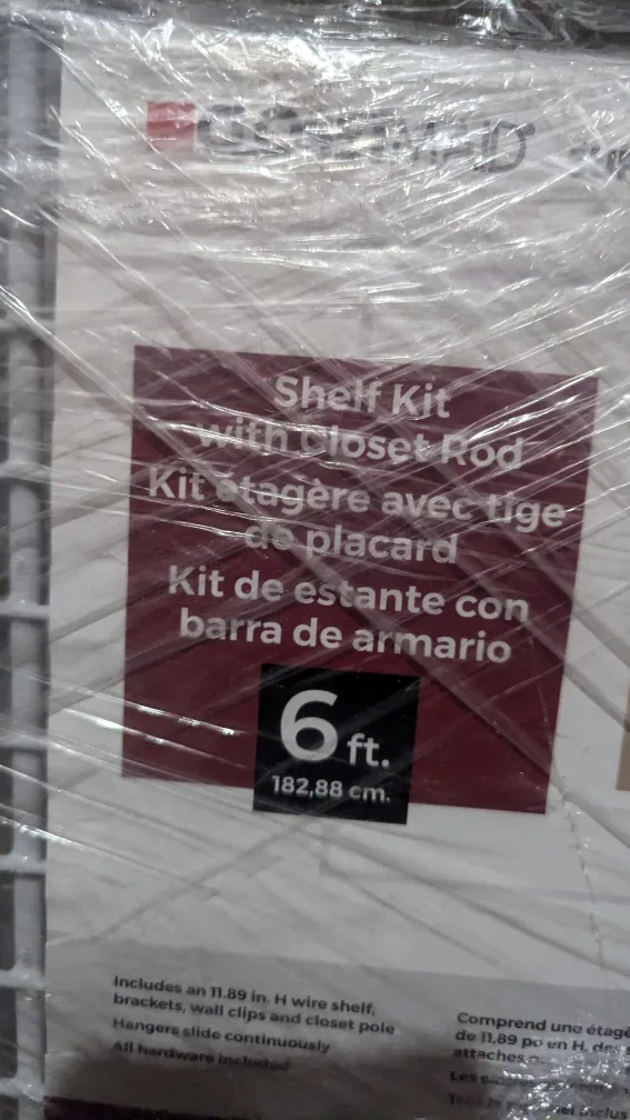 ClosetMaid 5632 Super Slide Shelf Kit - 6 ft image indicator(9)
