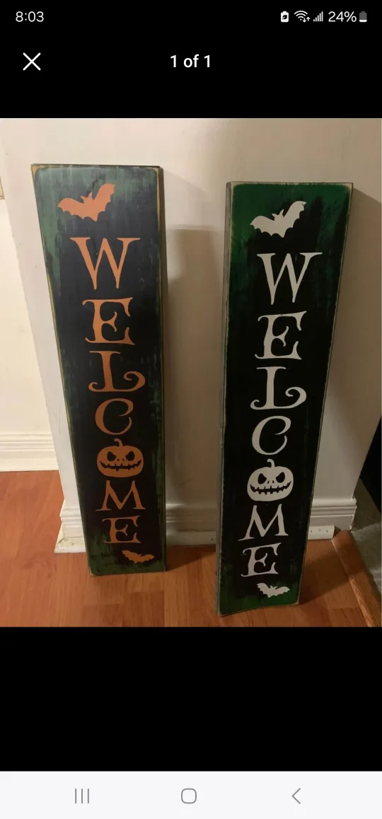 2ft Halloween Porch Signs thumbnail