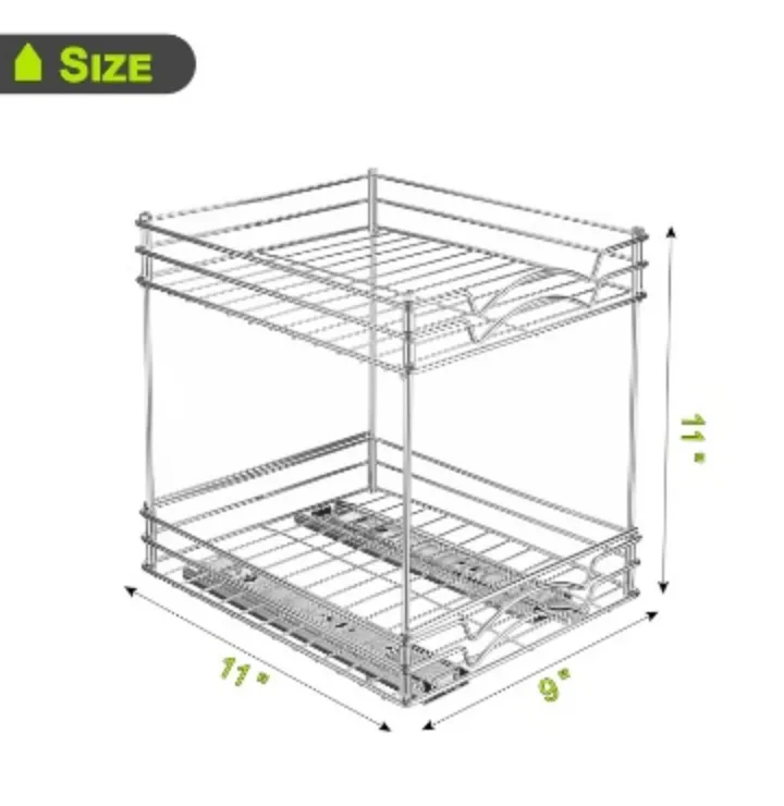 Slide Out Spice Rack for Cabinet - New in Box image indicator(2)