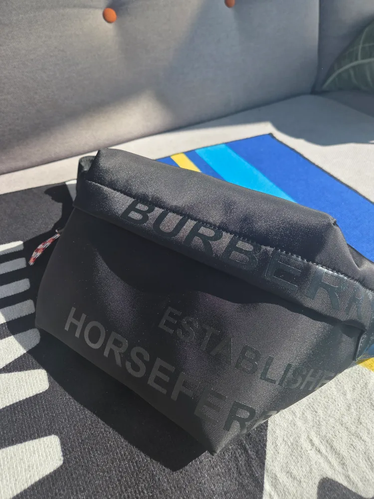 Burberry Black Belt Bag Used thumbnail