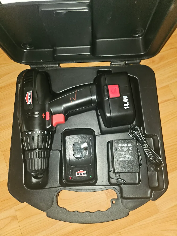 JOBMATE 14.4V Cordless Drill w/ Case thumbnail