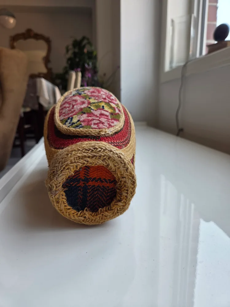 Vintage Floral Tapestry Vase made thumbnail
