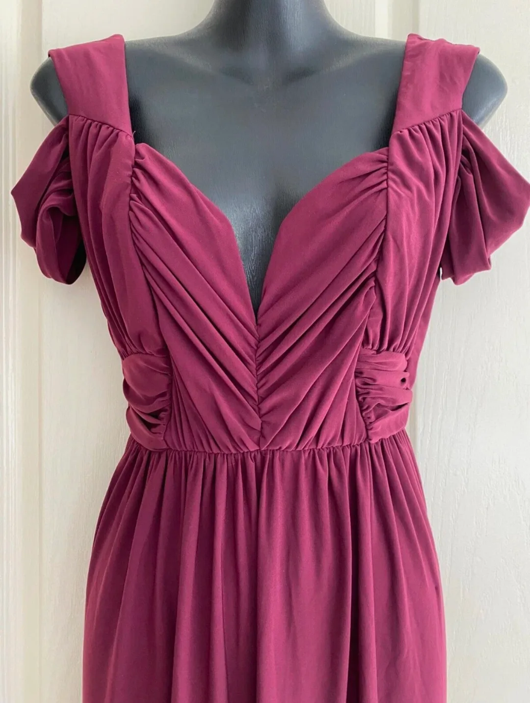 ASOS Burgundy Dress, Size Medium thumbnail