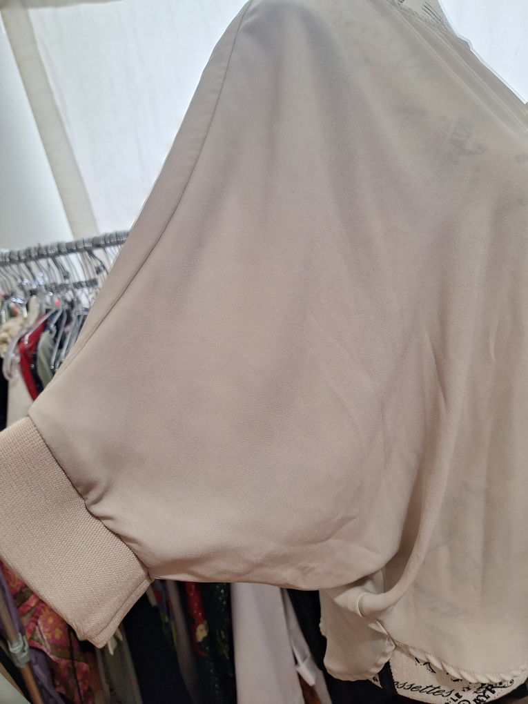 Beige Blouse - Casual Top