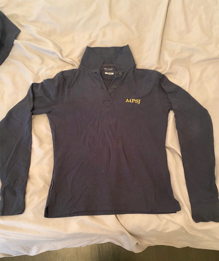 MPSJ McCarthy Girls Youth Large Long Sleeve Polo Shirt