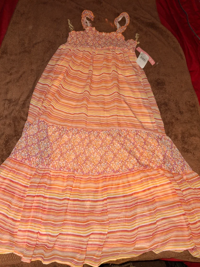 Girls' Striped Sundress - Size 10 thumbnail