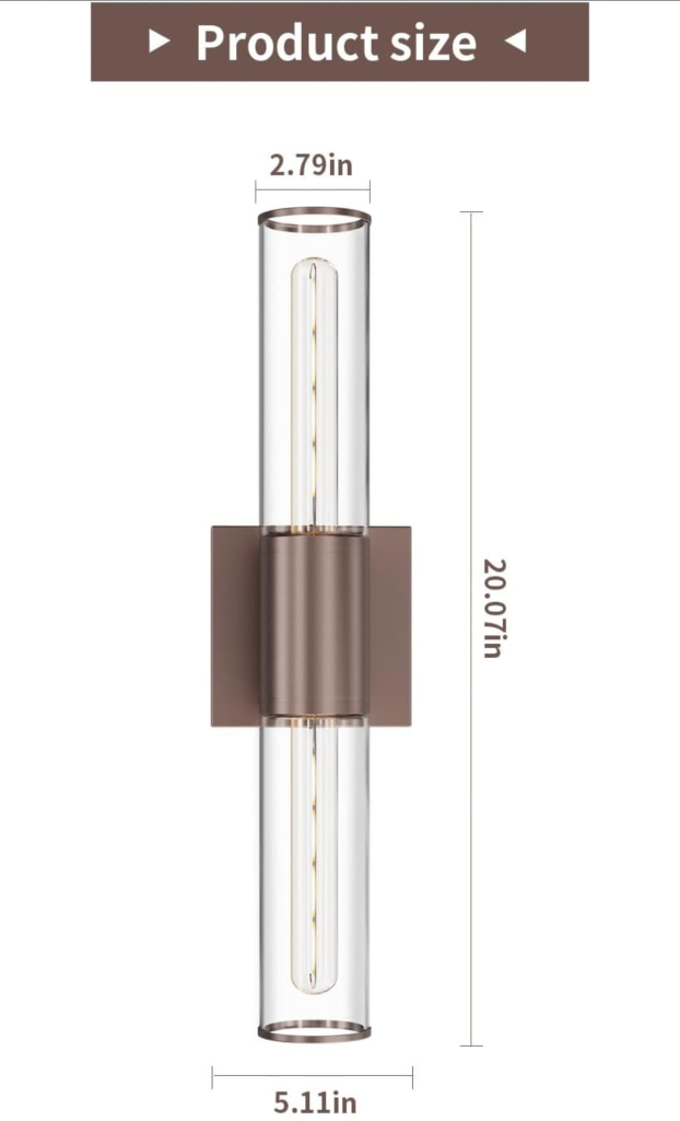 New Vanity Light Fixture - 20" Height - photo 2