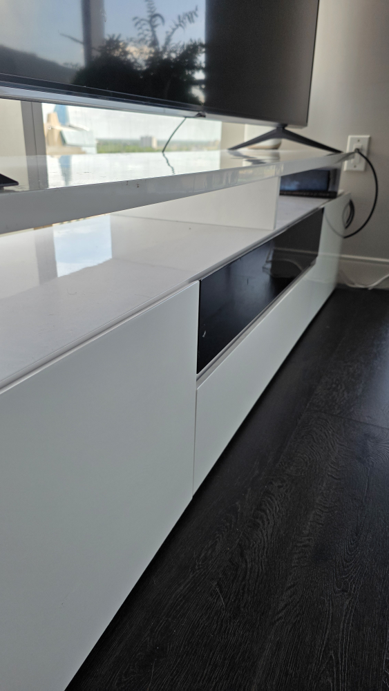 White TV Stand - photo 2