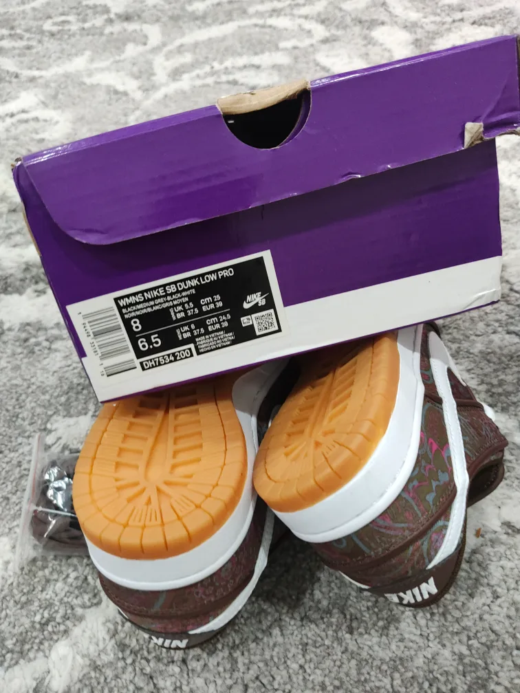 Nike SB Dunk Low Pro Paisley Size 8 Women's image indicator(6)