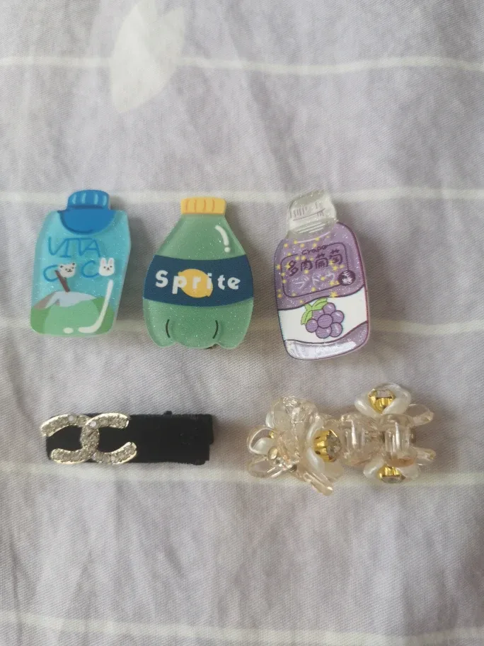 Hair Clips - Vita Coco, Sprite, Grape & Chanel thumbnail