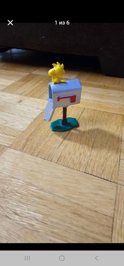 Snoopy & Woodstock Mailbox Figurine "Be My Valentine" set thumbnail