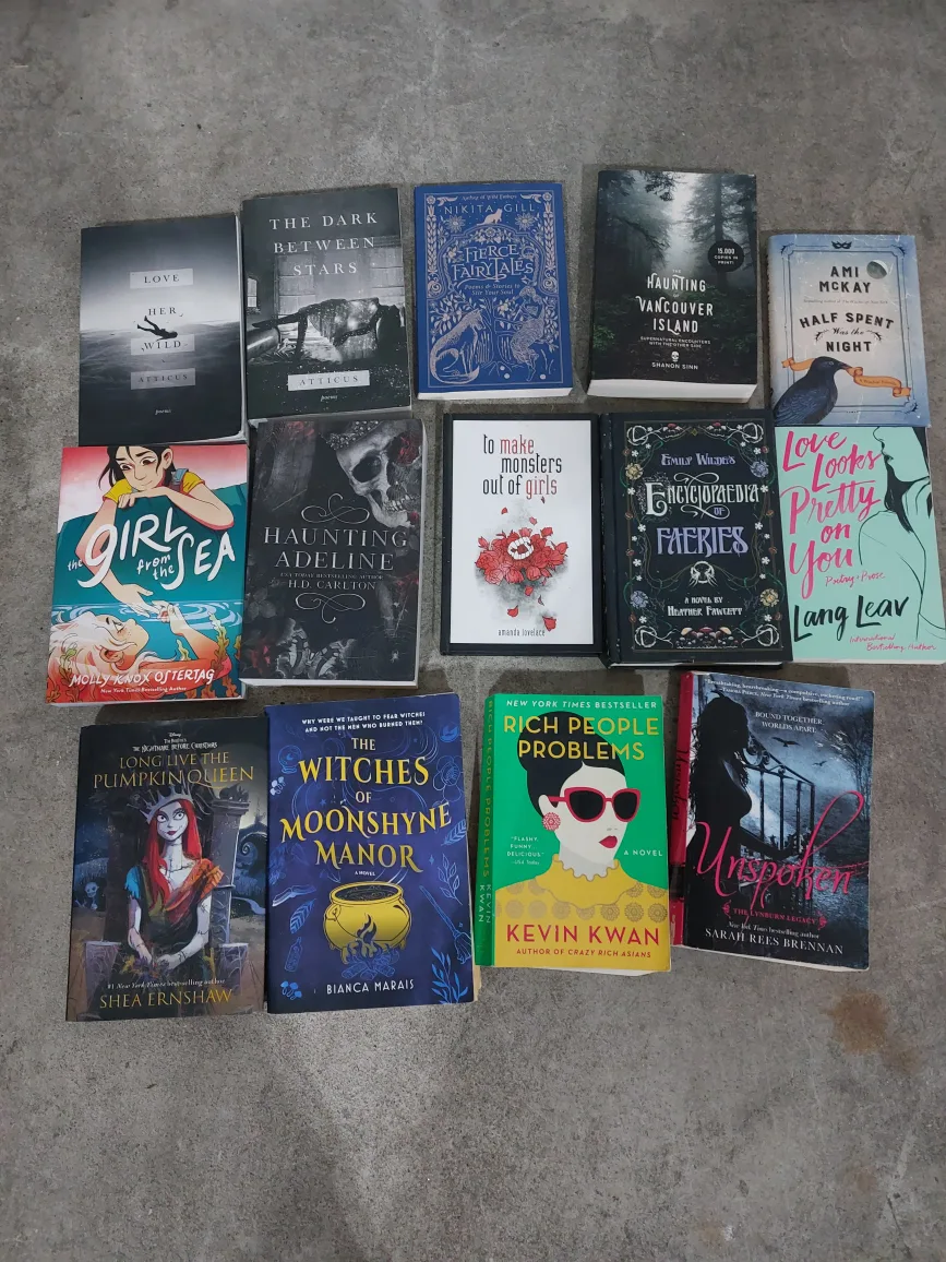 books lot all for $10 thumbnail