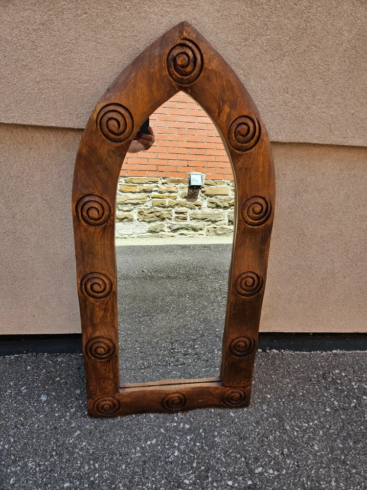 Wooden Framed Mirror, 41" Height thumbnail