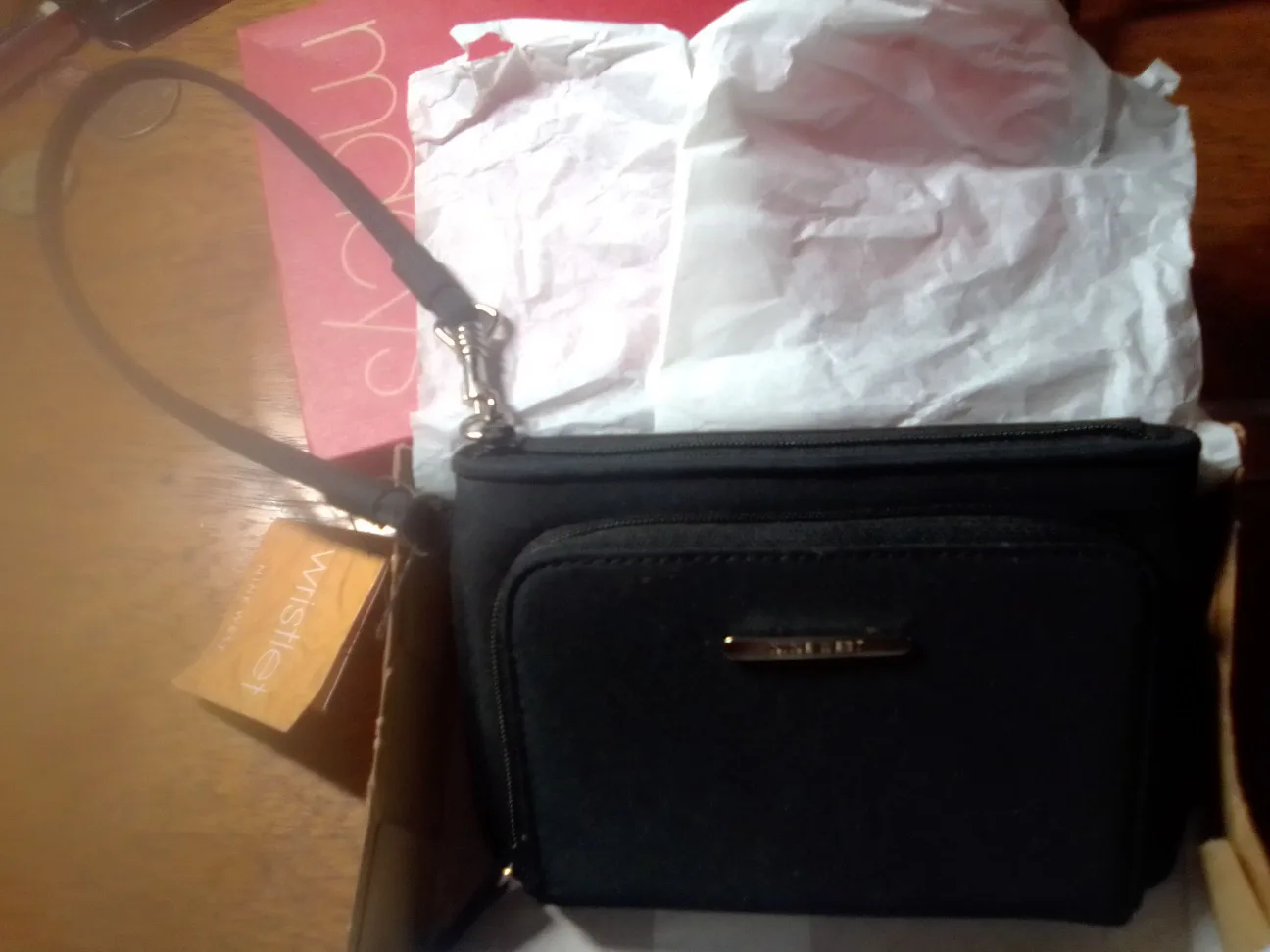 Nine West Black Wristlet thumbnail