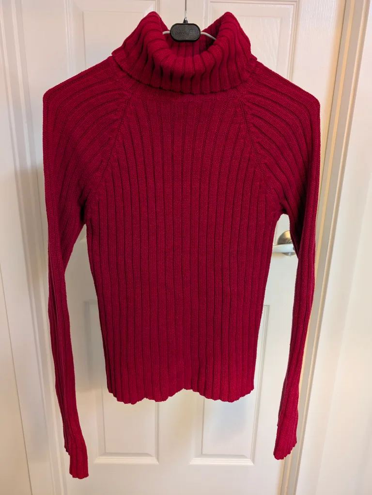 Burgundy Turtleneck - Size S thumbnail