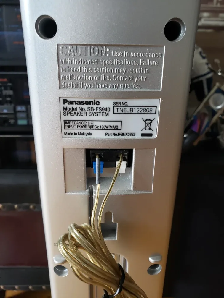 Panasonic SB-FS940 Speaker System image indicator(3)