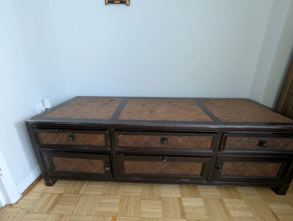 Handcrafted Wooden Storage Chest Rustic Colonial image indicator(3)