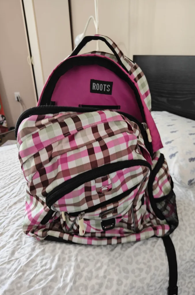 Roots Plaid Backpack 🧡💖 image indicator(4)