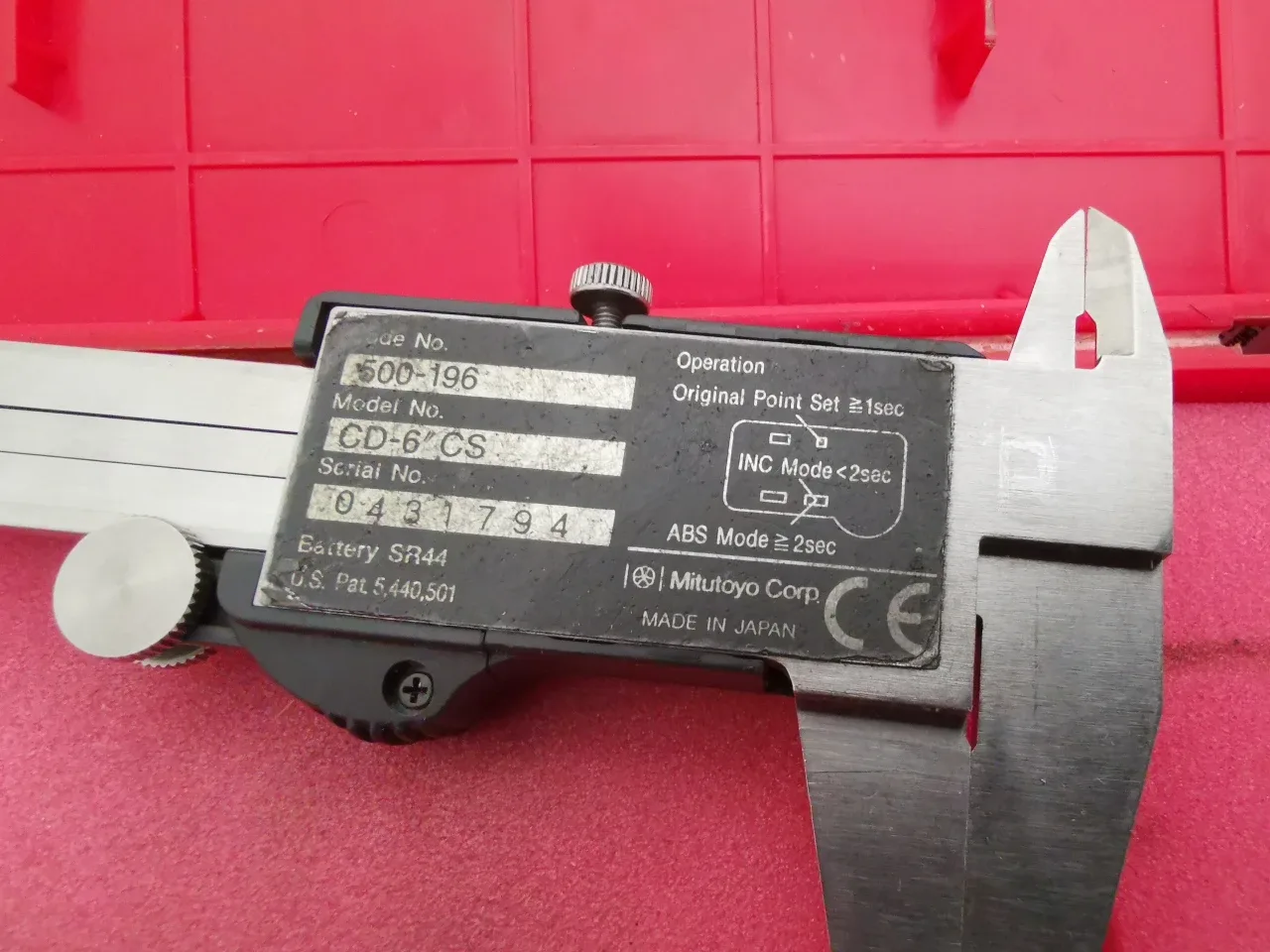 Mitutoyo Absolute Digimatic Caliper CD-6"CS image indicator(3)