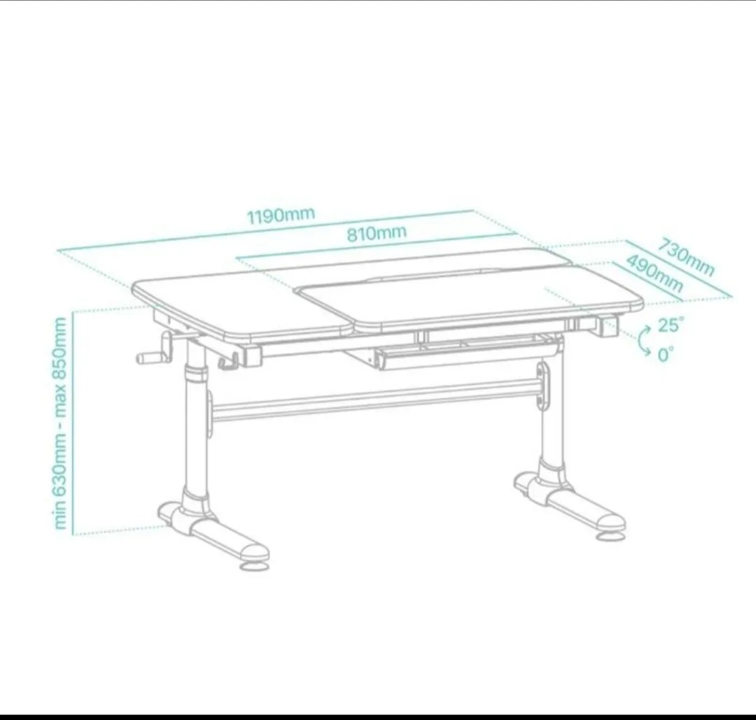 Adjustable Height Desk - White image indicator(3)