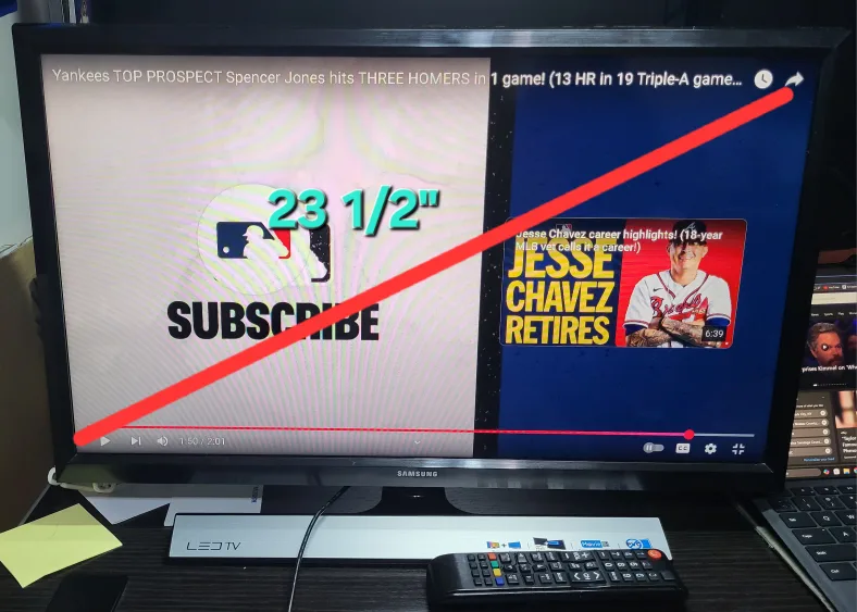 Samsung LED TV/Monitor 23.5 inch thumbnail