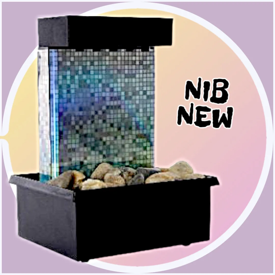 New NIB LED WaterDrip Fountain Rocks Included image indicator(2)