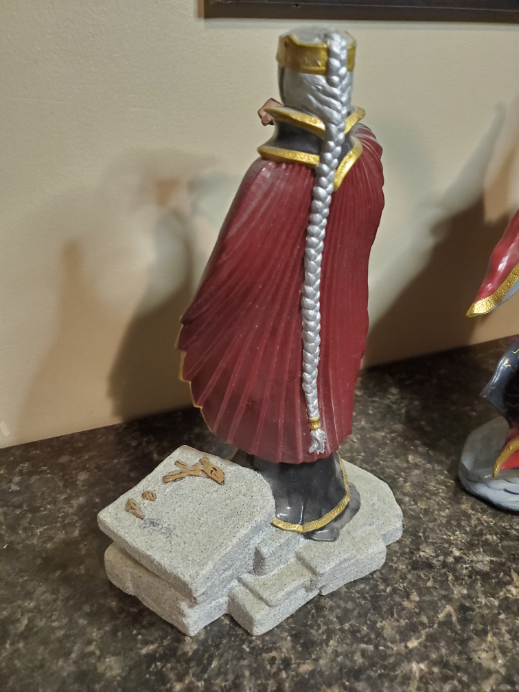Vintage Wizard and Sorceress Ceramic Statue Pair - photo 5