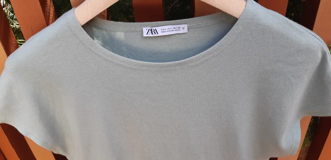 Girls Zara Light Green Crop Top - Size youth L image indicator(3)