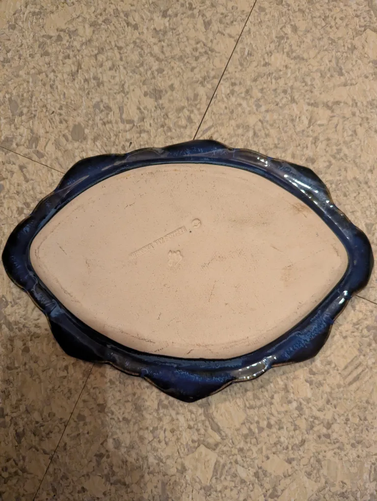 Muskoka bay pottery Blue Ceramic Decorative Tray image indicator(2)