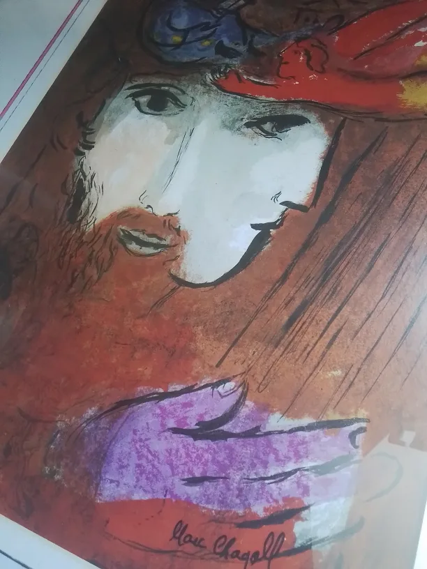 French Litho on Paper Signed Marc Chagall 55/550 image indicator(8)