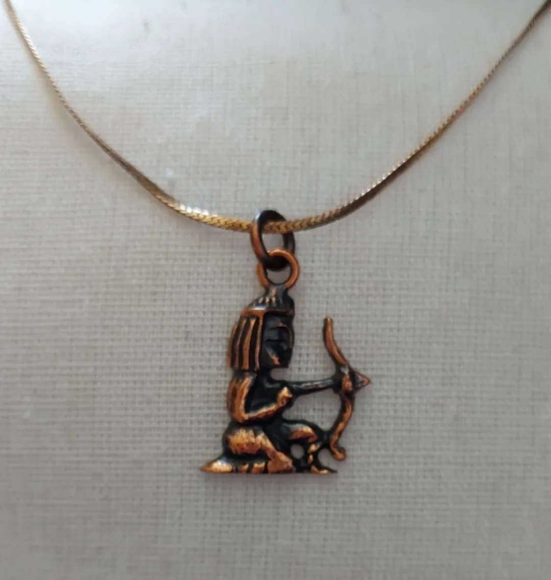 Vintage Archer Pendant Necklace thumbnail