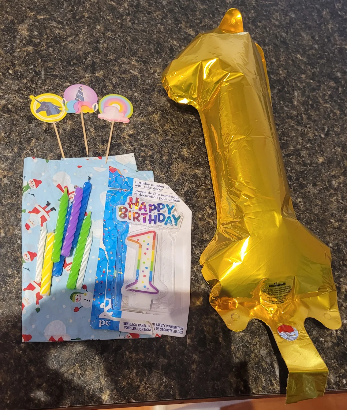 Birthday Number Candle, Balloon, and Cake Toppers thumbnail