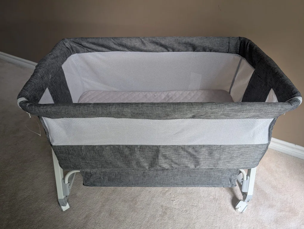 Grey Baby Bassinet - Like New! thumbnail