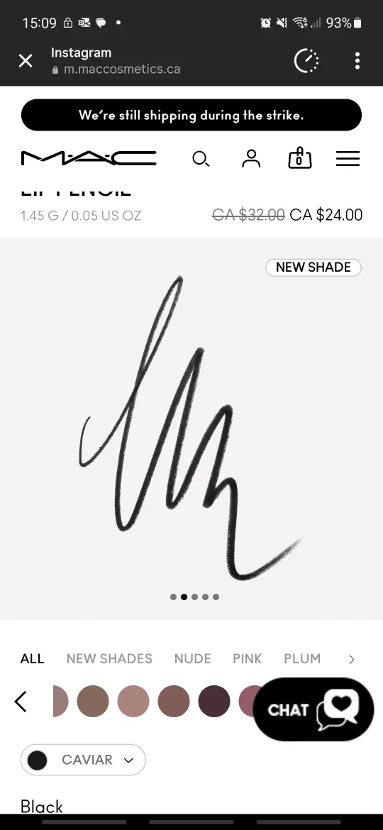 MAC Lip Pencil - Caviar (Black) image indicator(4)