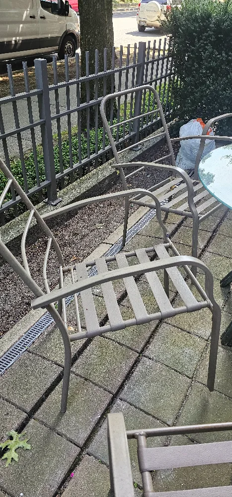 4 Metal Outdoor Patio Chair thumbnail