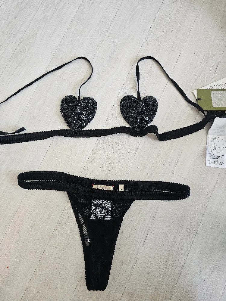 Gucci Black Lingerie Set - Size M thumbnail