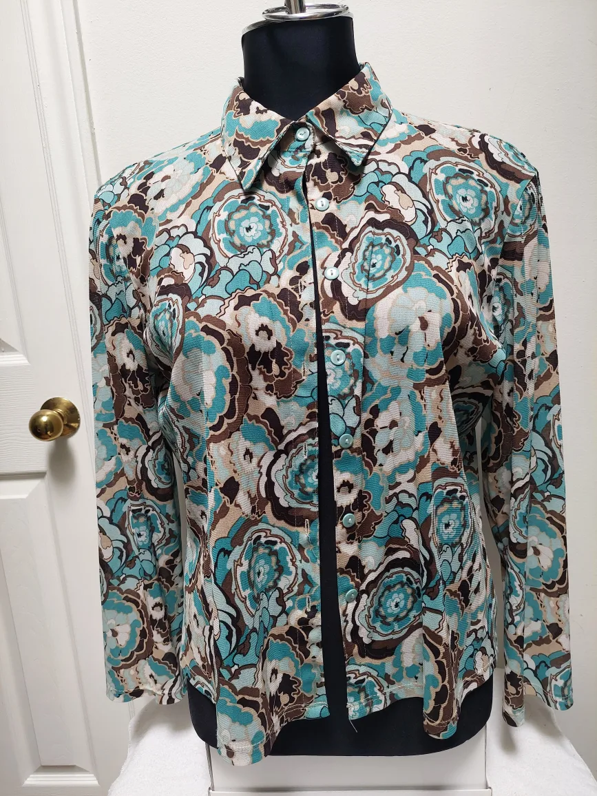 Cleo L/G Floral Button-Up Shirt thumbnail