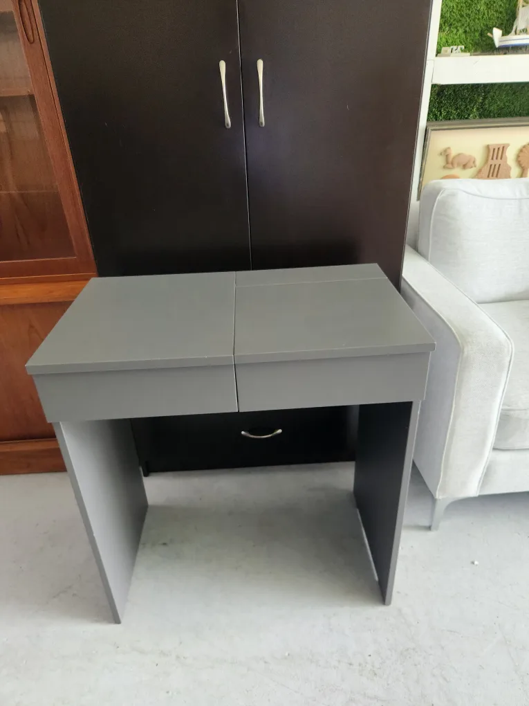 Grey Vanity Table with Mirror & Drawer image indicator(3)