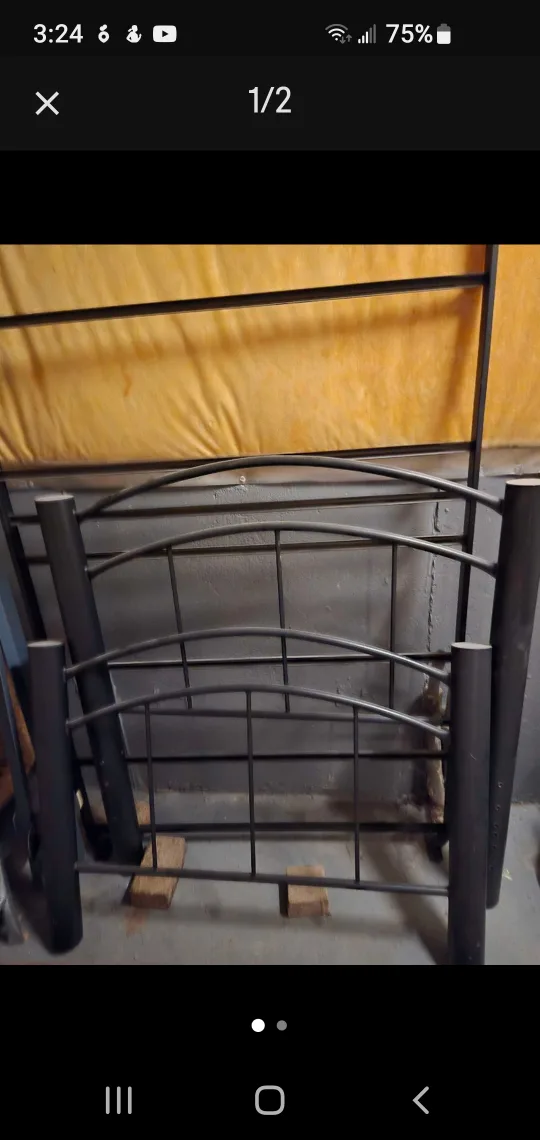 Twin metal Bed Frame thumbnail
